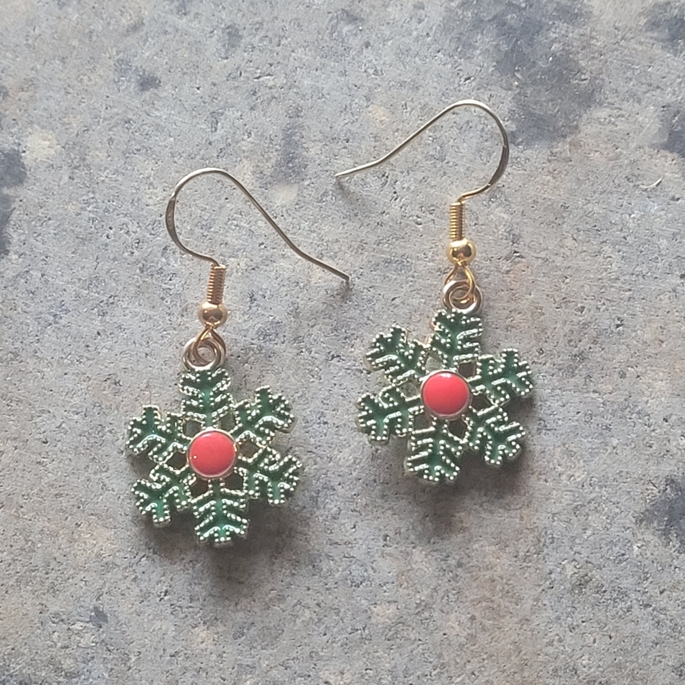 Snowflake Holiday Earrings